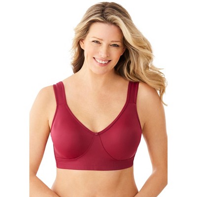 Comfort Choice Women's Plus Size Wireless Microfiber T-Shirt Bra