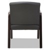 Alera Alera Reception Lounge WL Series Guest Chair, 24.21" x 24.8" x 32.67", Black Seat, Black Back, Espresso Base - 4 of 4