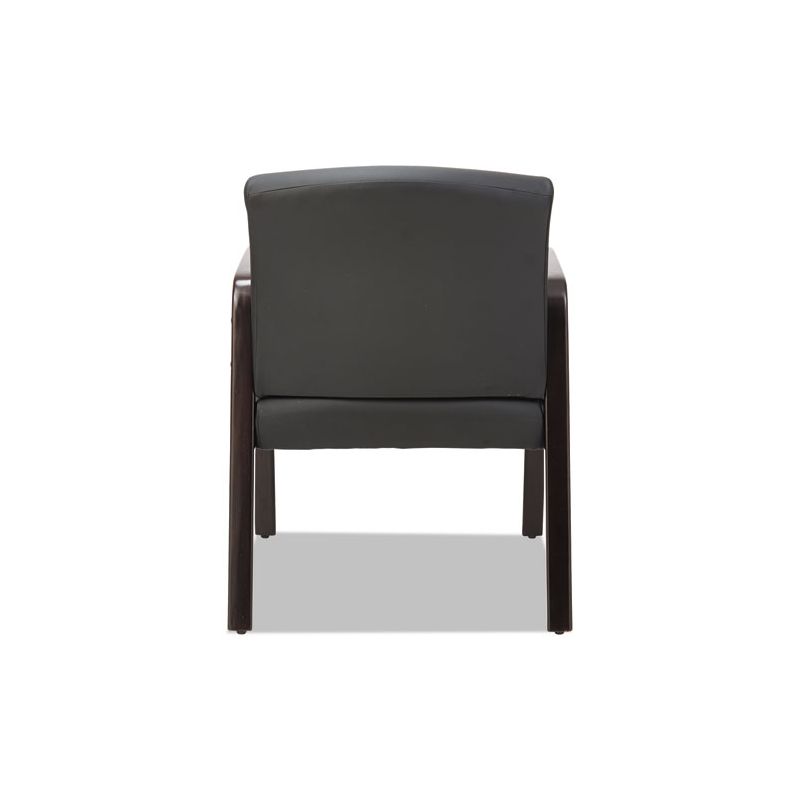 Alera Alera Reception Lounge WL Series Guest Chair, 24.21" x 24.8" x 32.67", Black Seat, Black Back, Espresso Base, 4 of 8