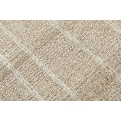 Handmade Beige Wool Tufted Rectangular Area Rug