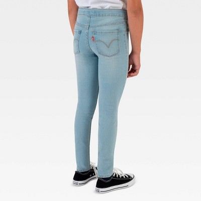 levi high waisted pull on jeans