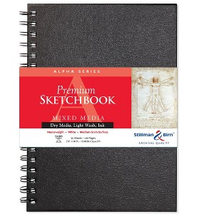 Stillman & Birn Alpha Series - Wirebound Sketchbook - Portrait 7 x 10 - 150gsm White Paper - 1 of 2