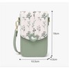 FATMOON Women's Leather Small Crossbody Cell Phone Bag - Adjustable Removable Strap Zipper Shoulder Handbag Purse with Mini Bag - 3 of 4
