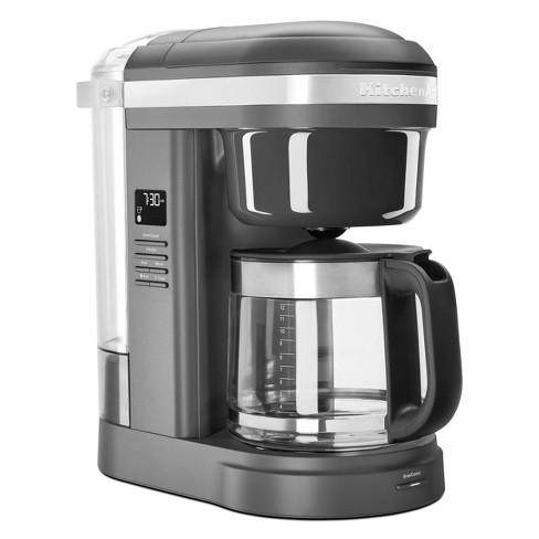 Kitchenaid 12 Cup Coffee Maker With Spiral Showerhead Matte Gray Kcm1208dg Target