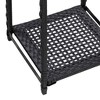 vidaXL Storage Shelf Black 11.8 in.x11.8 in.x35.4 in. Poly Rattan - image 4 of 4