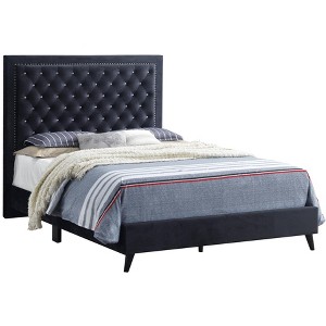 Passion Furniture Alba Upholstered Full Panel Bed - 1 of 4