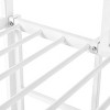 TopComfy Beds Kids Bunk Bed Frame Dual Access Design Ladder Slide House Shape Triangular Roof Sleeping Area Two for Bedroom, White, 76.5"*41.3"*71" - 4 of 4
