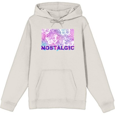 Chrome Baddie Y2K Trend Butterflies and Cassette Tape Adult Long Sleeve Hoodie