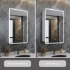 Aura LED Medicine Cabinet with Mirror, Recessed/Wall Mount Bathroom Cabinet, Dimmable, 3 Mode Light, Anti-Fog, Memory Function, Silver - 3 of 4
