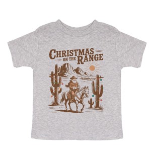 Christmas on the Range - Youth Short Sleeve Graphic T-Shirt and Toddler Short Sleeve Graphic T-Shirt - 1 of 3