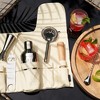 Viski Travel Bartender Kit 6pc Set | Drink Mixers for Cocktails Gift Essentials:Classic Cobbler Shaker,Hawthorne Strainer,Bottle Opener,Barspoon,Brown - 3 of 4