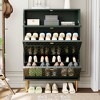 CLIHOME 24 Pair Entryway Shoe Storage Organizer Cabinet Flip Drawers Closet Shoe Rack Shelf Organizer - 3 of 4