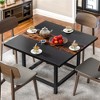 NicBex 39.37" Square Dining Table Modern Center Table with Wood Tabletop for Living Room & Office - 2 of 4