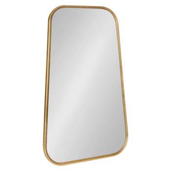 220" x 32" Caskill Framed Cowbell Wall Mirror Gold - Kate & Laurel All Things Decor