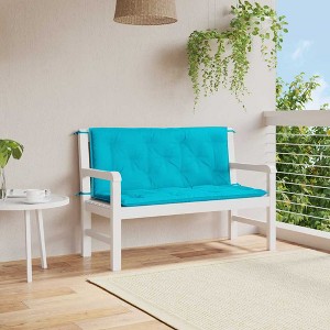 Garden Bench Cushion Set of 2 100% polyester vidaXL - 1 of 4