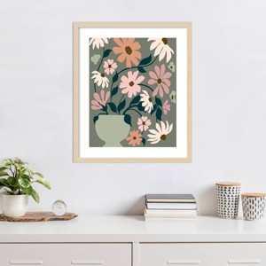 Amanti Art Vase of Wildflowers by Incado Wood Framed Wall Art Print - 1 of 4