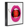Stupell Industries Biting Cherry Lips Framed Giclee Art - 2 of 4