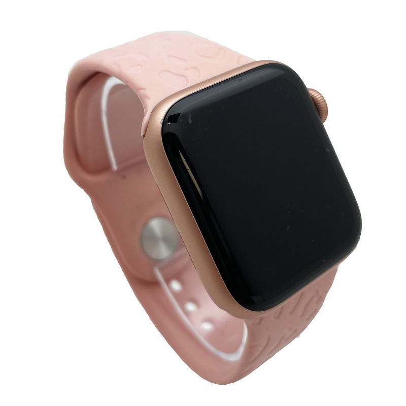 Olivia Pratt Cheetah Engraved Silicone Apple Watch Band, 5 of 7