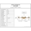 Urban Ambiance Luxury Vintage Bath Light 9.875''H x 32.25''W,  Olde Brass Finish,  Hedland Collection, UHP4068 - 3 of 4