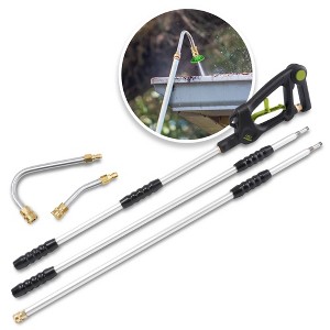 Sun Joe Portable 9 Foot Universal SPX Series Pressure Washer Sky Lance Extension Wand Attachment Kit and Power Cleaning Sprayer, Black - 1 of 4