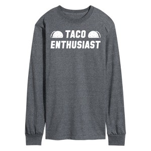 Men's - Instant Message - Taco Enthusiast Long Sleeve Graphic T-Shirt - 1 of 4