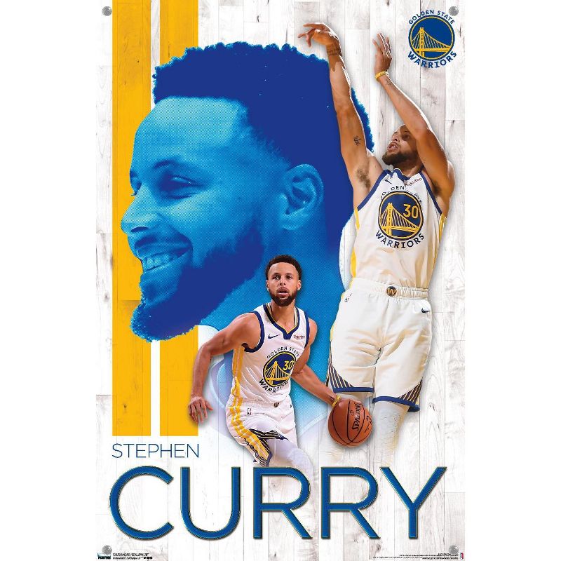 Trends International NBA Golden State Warriors - Stephen Curry 19 Unframed Wall Poster Prints, 4 of 7