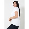 June + Vie by Roaman's Women's Plus Size Ribbed Scoopneck Top - 4 of 4