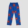 Men's Superman Super Dad Lounge Pajama Pants - Blue - 2 of 3