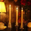 10Pcs Open Ended Clear Glass Hurricane Candle Holder , 2.5" W x 12" H Sleeve Bottomless Glass Cylinder Candleholder for Candlestick Holders - 2 of 4