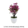 Unique Bargains Artificial Plants Coin Chrysanthemum with Round Pot Plastic 3.15"x3.15"x9.45" 1 Pc - 3 of 4