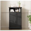 Gabinete de Almacenamiento de baño de Granja, gabinete de baño no Empotrado con Puertas y cajones para Cocina, lavandería, Sala de Estar/recámara - 2 of 4