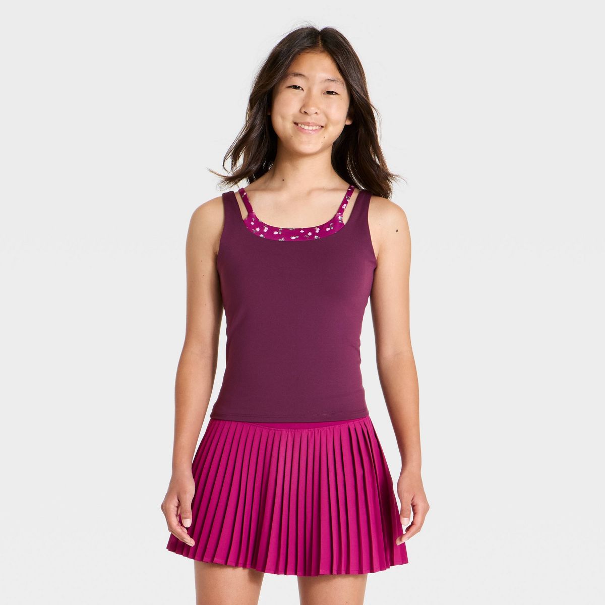 Girls' Double Layer Active Tank Top - All In Motion™ - thumbnail 4