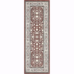 Vintage Washable Rugs for Living Room & Bedroom, Low Pile Soft Non-Slip with Rubber Backing, Home Office Decor - 1 of 4