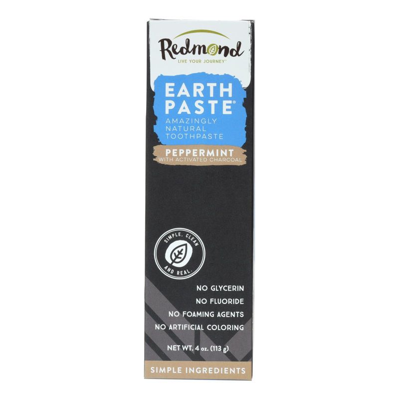 Redmond Life Earthpaste - Peppermint Charcoal - 4 oz, 1 of 3