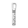 Black Bow Jewelry 14k White Gold & Diamond Latin Cross Slide Pendant - 2 of 4