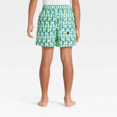 Детские купальники Art Class Boys' Swordfish Swim Trunks with Built in Boxers - art class™ Green S — фото 2