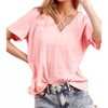 Women's Back Tied Jersey Top - BiBi - 2 of 2