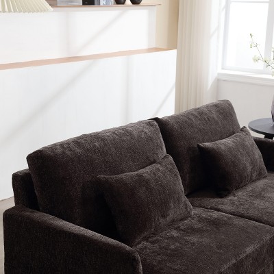 NicBex Couches for Living Room Modern Accent Chair Sofa Chenille Upholstered Single Couch with Solid Wood Frame for Bedroom, Reading
