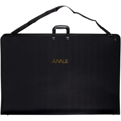 Juvale Brandclub Juvale Art Portfolio Case Artist Portfolios Bag Carrying Case with Shoulder Strap Black 35 x 24 x 1.5 inches