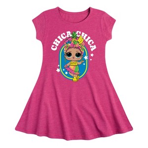 Girls' - LOL Surprise! - Chica Chica Tropical Fit & Flair Cap Sleeve Dress - 1 of 3