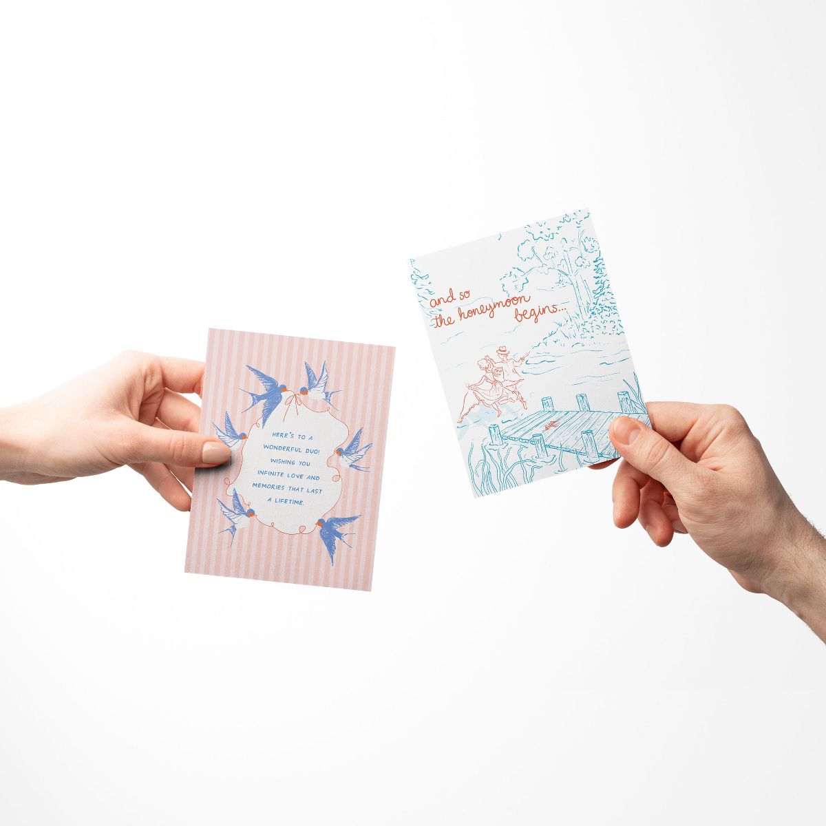Wedding Greeting Card Pack Sets (3 ct, Assorted) Swallows Wedding Wishes, Honeymoon, Cutest Couple Ever by Ramus & Co - thumbnail 3