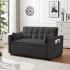 NicBex Comfy Loveseat Sofa Upholstered 2-Seat Love Seats with Pullout Bed Convertible Lounge Sofa Bed with Tufted Backrest for Bedroom,Living Room - 2 of 4