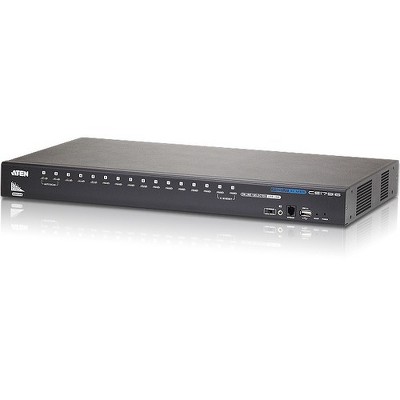 ATEN 16-Port USB HDMI KVM Switch-TAA Compliant - 16 Computer(s) - 1 Local User(s) - 1920 x 1200 - 19 x USB - 17 x HDMI