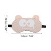 Unique Bargains Soft Cartoon Sleep Mask Frightened Expression Pink 1 Pc - 4 of 4