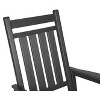 NicBex Oversized Rocking Chair with Wood-Texture, Patio Rocking Chair for Adults, All Weather Resistant Porch Rocker for Garden, Lawn - 4 of 4