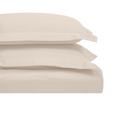 1200-Thread Count Cotton Solid Duvet Cover and Sham Set, by Blue Nile Mills