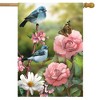 Briarwood Lane In The Garden Spring House Flag Floral Birds 28" x - 2 of 4