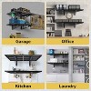 Heavy-Duty Steel Wall Shelves, 560LBS Capacity Floating Shelves, Versatile Garage Storage Shelves, Multi-Installation Wall Mounted Shelving - 4 of 4