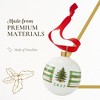 Spode Tree Annual Bauble 2025 - Dolomite Christmas Ornament Featuring Plaid Design, Dated Collectible with Printed 2025, Holiday Decoration - 4 of 4