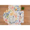 C&F Home Florian Watercolor Botanical Quilted Table Runner 14" x 51" - 3 of 4